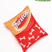Игрушка текстильная для собак "Furitos", 14 х 17 см, красная