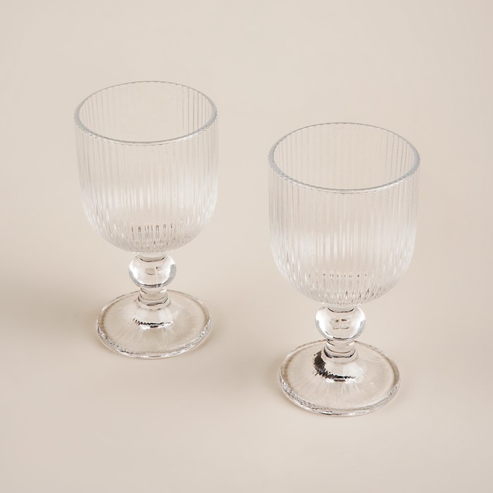 Набор бокалов для вина стеклянный SL Home &laquo;Модерн&raquo;, 250 мл, 8&times;14,5 см, цвет прозрачный