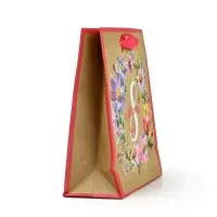 Пакет подарочный крафтовый &laquo;8 марта&raquo;, S 12 х 5.5 х 15 см