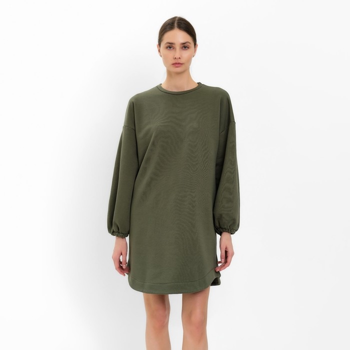 Платье женское MINAKU: Casual Collection цвет хаки, р-р 42 Платье женское MINAKU: Casual Collection цвет хаки, р-р 42