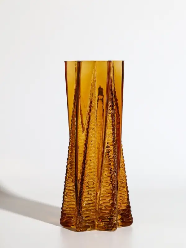 Ваза стекло настольная "Флоранс" 25х11х9 см, коричневый