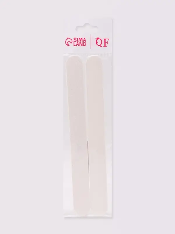 Набор пилок для ногтей на деревянной основе, прямые, 180 грит, 18 см, 2 шт.