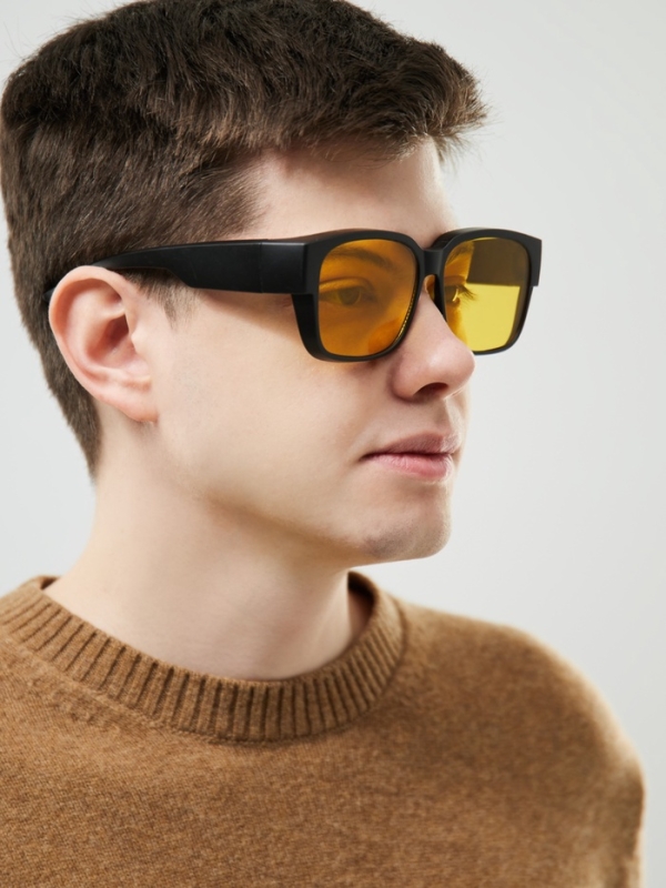 Очки для водителя, антиблик, антифары, фотохромные (хамелеон), uv 380, ширина 14.3 см