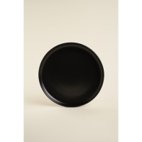 Набор фарфоровых тарелок SL Home &laquo;Дарк&raquo;, d=25,5 см, цвет чёрный