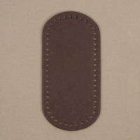 Донце для сумки, овальное, 25 &times; 12 &times; 0,3 см, цвет коричневый