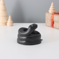 Подсвечник "Змея" крученая 8*10*6 см черный с потертостями Подсвечник "Змея" крученая 8*10*6 см черный с потертостями