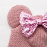 Шапка для девочки, цвет пудра, размер 42-46