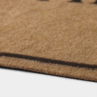 Коврик придверный Доляна Welcome, без окантовки, 40&times;60 см, цвет бежевый