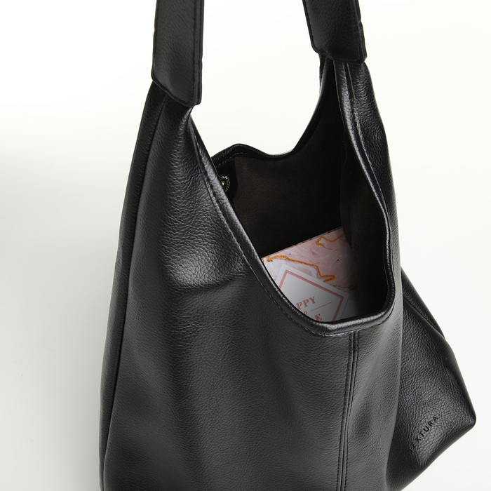 Сумка женская на магните TEXTURA, средний размер, цвет чёрный Сумка женская на магните TEXTURA, средний размер, цвет чёрный