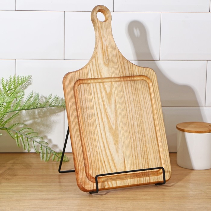 Подставка для крышек и разделочных досок Доляна, 17&times;14&times;17 см, цвет чёрный