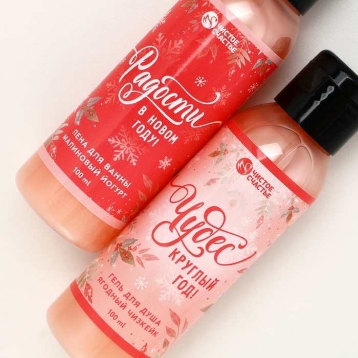 Подарочный набор косметики новогодний &laquo;Верь в мечту!&raquo;, гель для душа и пена для ванны, 2 х 100 мл, Новый Год