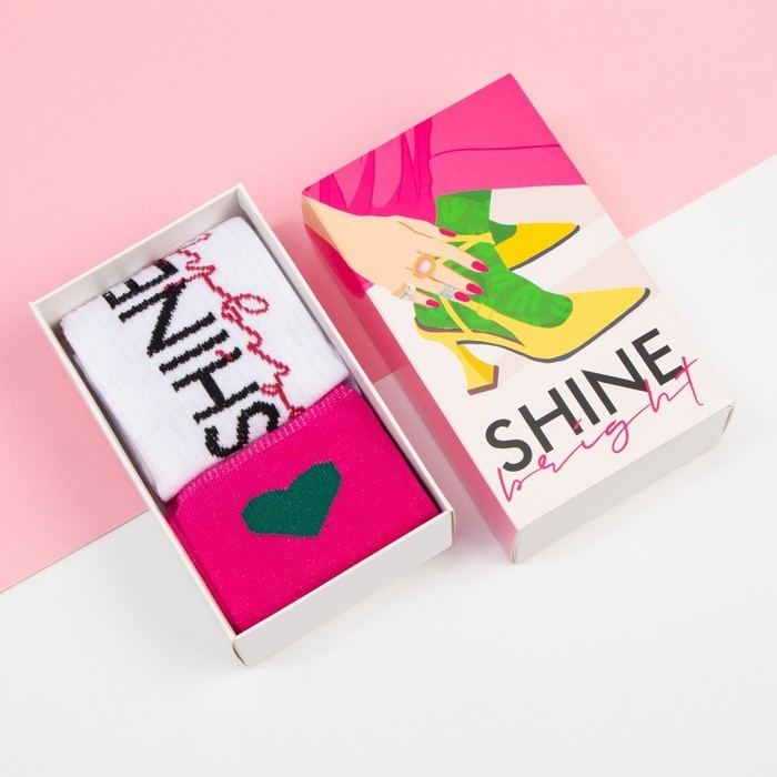 Набор женских носков KAFTAN "Shine&ldquo; 2 пары, р. 36-39 (23-25 см)