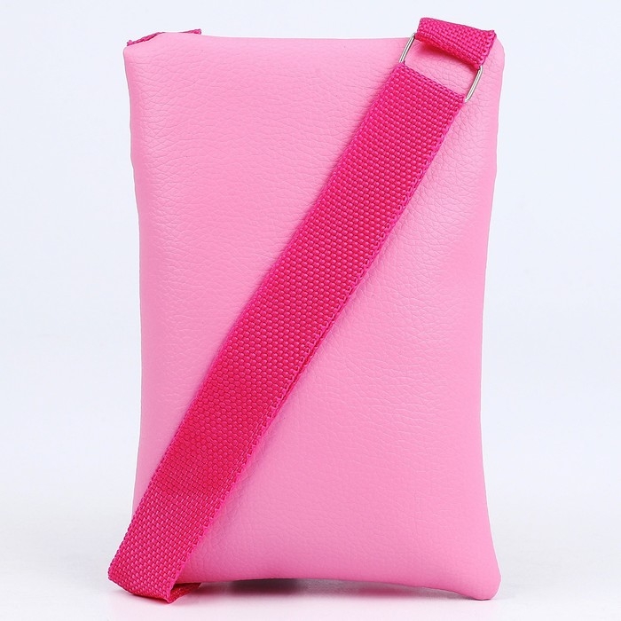 Сумка детская для девочки на молнии, длинный ремень, цвет розовый Сумка детская для девочки на молнии, длинный ремень, цвет розовый