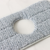 Насадка для швабры Raccoon, с вырезом, микрофибра, прямоугольная, 30&times;14,5 см, цвет серый