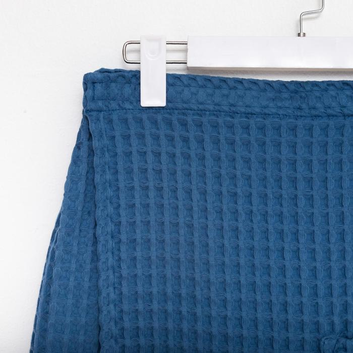 Килт вафельный банный Этель «Boho» 75*145 см. цв. синий, 100% хл, 290 г/м2 Килт вафельный банный Этель «Boho» 75*145 см. цв. синий, 100% хл, 290 г/м2