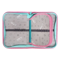 Пенал 3 секции, вкладка внутри, 140 х 210 х 40 мм, тканевый, Calligrata TOP Block "Кот панда" Пенал 3 секции, вкладка внутри, 140 х 210 х 40 мм, тканевый, Calligrata TOP Block "Кот панда"