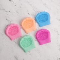 Щётка для умывания, силиконовая, 8 &times; 8 см, цвет МИКС