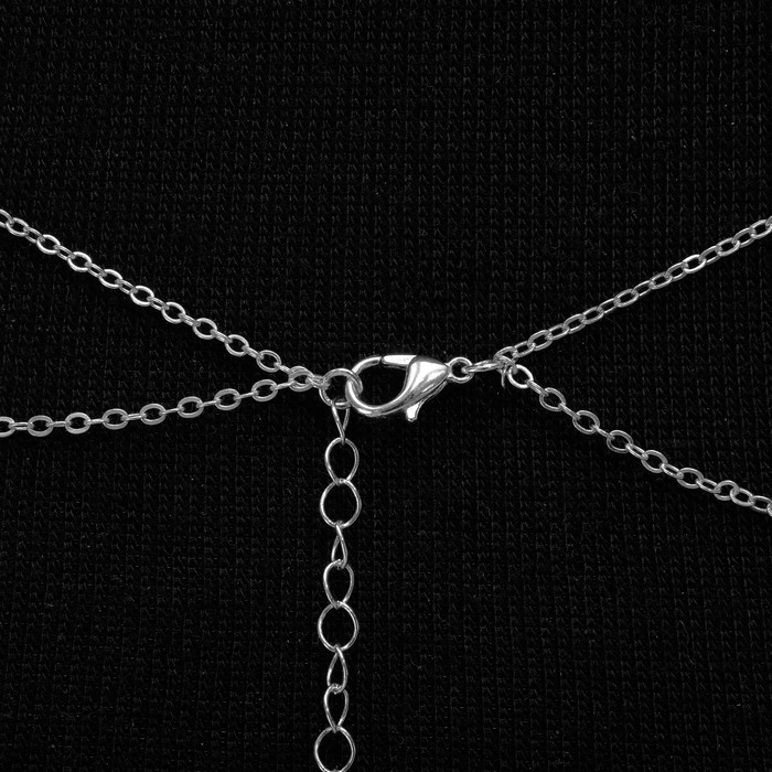 Портупея &laquo;Крестики&raquo; 4 нити, цвет серебро