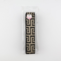 Стропа ременная, 38 мм, 3 &plusmn; 0,1 м, цвет чёрно-бежевый