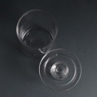 Подсвечник стекло на 1 свечу "Цилиндр широкий" прозрачный d=2 см и d=8 см 11х11х16 см