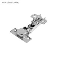 Петля slide-on, 110 градусов накладная, Д105 Ш63 В35, цвет никель Петля slide-on, 110 градусов накладная, Д105 Ш63 В35, цвет никель