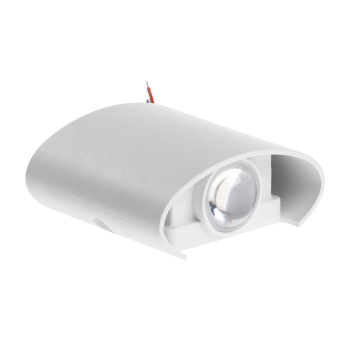 Светильник фасадный &laquo;Полусфера&raquo;, FSD-074, 2 Вт, 4000К, 1 луч, IP65, 220 В, пластик, белый