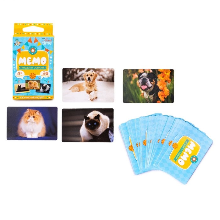 Настольная игра &laquo;Мемо. Кошки и собаки&raquo;