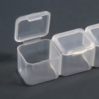 Органайзер для декора, 7 блоков, 4 ячейки, 17,5 × 10,5 × 2,7 см, цвет прозрачный Органайзер для декора, 7 блоков, 4 ячейки, 17,5 × 10,5 × 2,7 см, цвет прозрачный