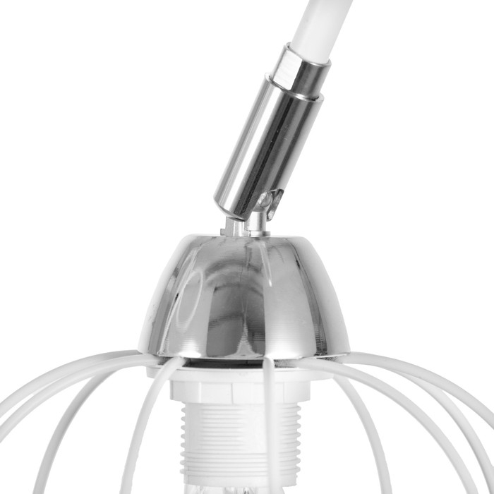 Люстра "Скелет" 4х60Вт Цоколь: Е14 Цвет: Белый айсберг, Хром