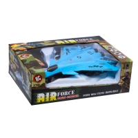 Самолет радиоуправляемый «Истребитель», работает от батареек, цвет синий Самолет радиоуправляемый «Истребитель», работает от батареек, цвет синий