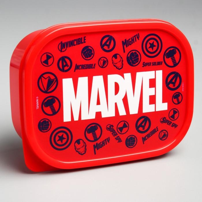 Ланч-бокс, прямоугольный, 500 мл Ланч-бокс, прямоугольный, 500 мл "Марвел", Мстители