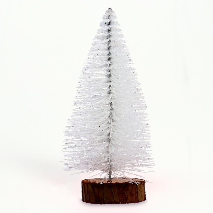 Новогодний декор &laquo;Ёлка в белом цвете с блёстками&raquo; 8 &times; 8 &times; 20 см