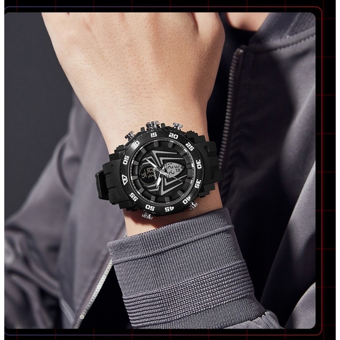 Часы наручные электронные "Паук", d-53.5см, будильник, календарь, подсветка, ремешок силикон