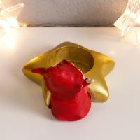 Сувенир полистоун подсвечник "Дедушка Мороз в колпаке гнома"МИКС 5,5х10х8,5 см Сувенир полистоун подсвечник "Дедушка Мороз в колпаке гнома"МИКС 5,5х10х8,5 см