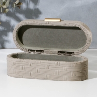 Шкатулка для украшений &laquo;Плетения&raquo; экокожа, набор 2 шт.