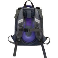 Рюкзак каркасный школьный 38 х 30 х 16 см, эргономичная спинка, Stavia "Совушка", серый