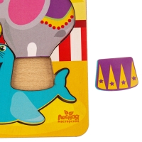 Головоломка логическая &laquo;Животные в цирке&raquo; 30х10 см