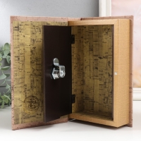 Сейф-книга дерево кожзам "Эйфелева башня. Винтаж" 21х13х5 см