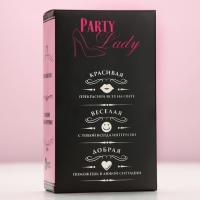 Новогодний подарочный набор косметики Party Lady, гель для душа во флаконе виски 250 мл и бомбочки для ванны 4 х 40 г, Новый Год