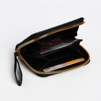 Кошелёк детский на молнии, цвет чёрный Кошелёк детский на молнии, цвет чёрный