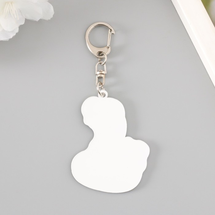 Брелок акрил Брелок акрил "Змей с сердечком" 6х4,5 см