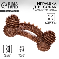 Игрушка для собак жевательная со ароматом корма &laquo;Кость&raquo;, 10.5 х 4.5 см