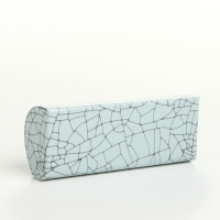 Футляр для очков на хлопушке, длина 15,5 см, цвет бирюзовый Футляр для очков на хлопушке, длина 15,5 см, цвет бирюзовый