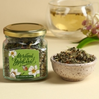 Набор &laquo;8 Марта&raquo;: чай травяной 25 г., варенье с мятой 120 г.