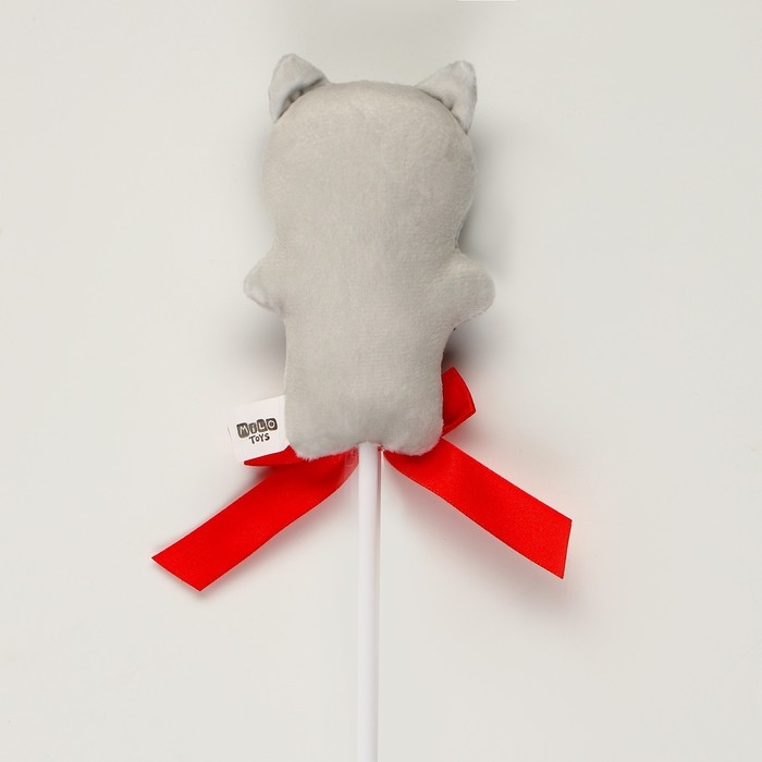 Мягкая игрушка в букет "Кому-то очень милому" котик на палочке