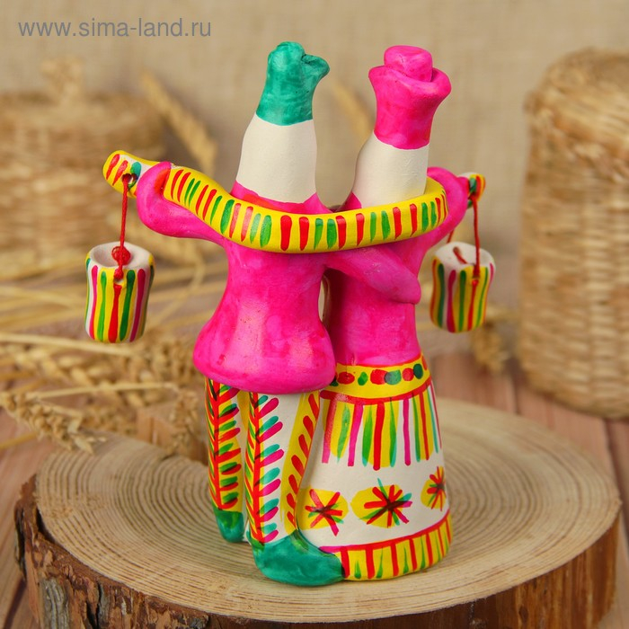 Филимоновская игрушка &laquo;Любота с коромыслом&raquo;