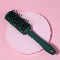 Расчёска массажная, вентилируемая, 5,5 &times; 23 см, цвет зелёный