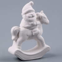 Новый год! Фигурка под роспись «Дед Мороз верхом», с кистью Новый год! Фигурка под роспись «Дед Мороз верхом», с кистью