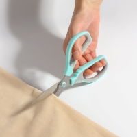 Ножницы универсальные, скошенное лезвие 7", 17 см, цвет МИКС Ножницы универсальные, скошенное лезвие 7", 17 см, цвет МИКС