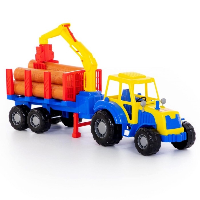 Трактор &laquo;Алтай&raquo; с полуприцепом-лесовозом